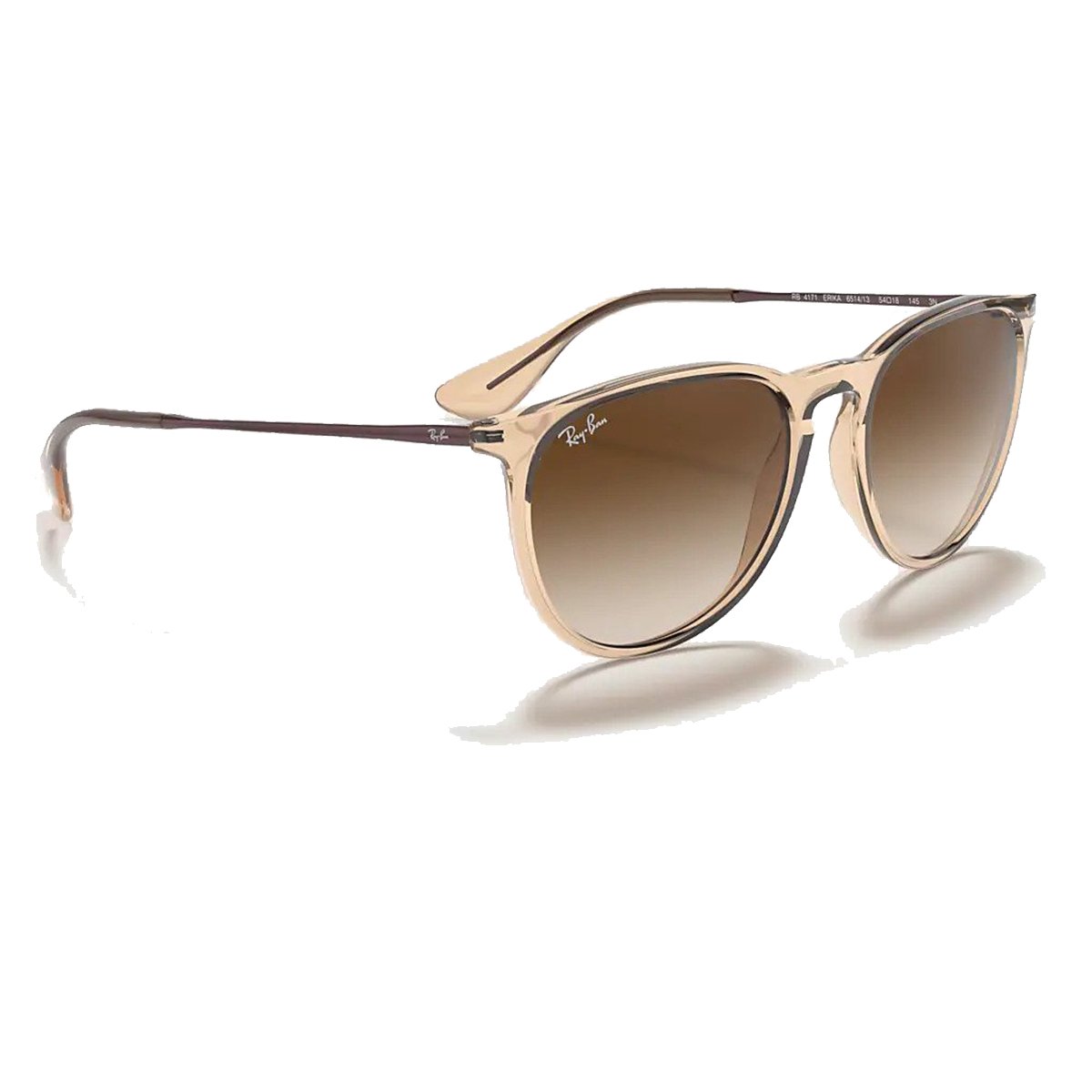 Ray-Ban Women's Erika Color Mix - Shiny Transparent Brown/Brown Gradient