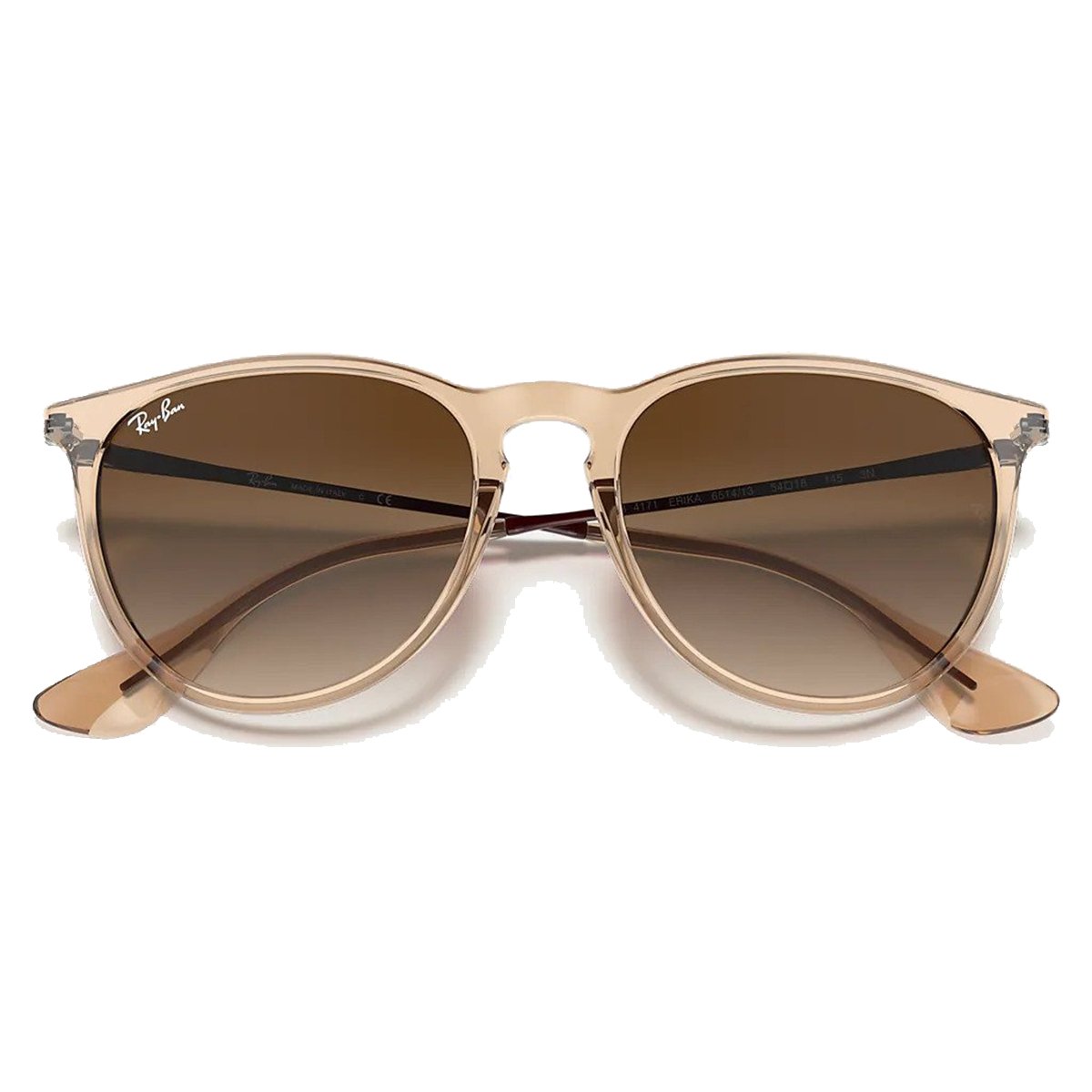 Ray-Ban Women's Erika Color Mix - Shiny Transparent Brown/Brown Gradient