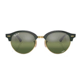 Ray-Ban Clubround Chromance - Polished Green on Gold/Green Polarized