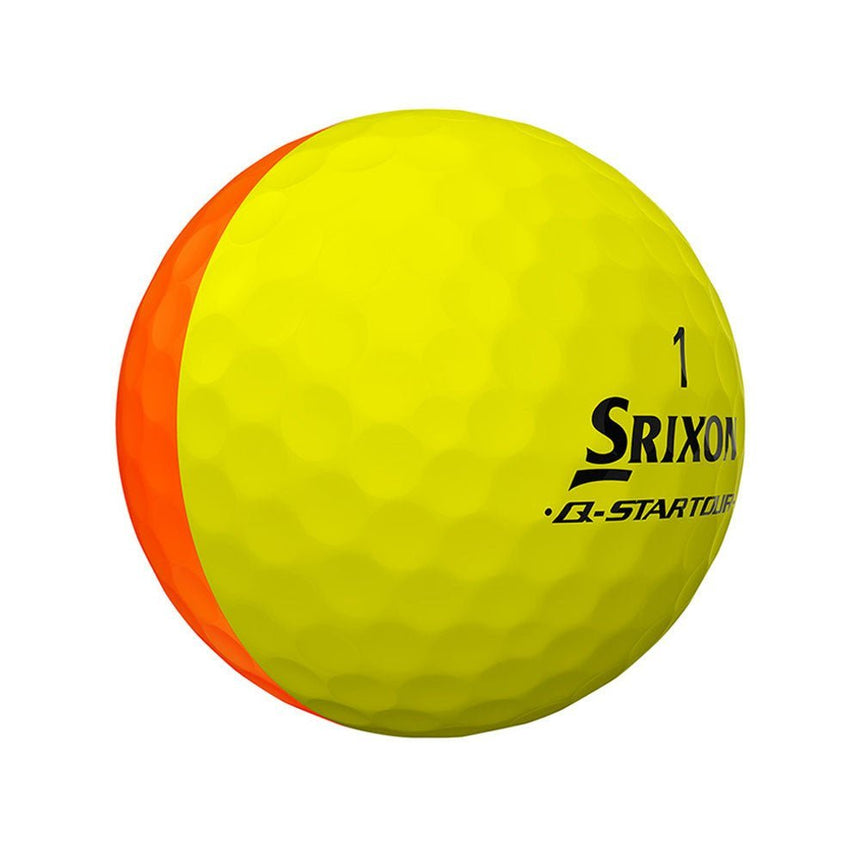 Srixon Q-Star Tour Divide Golf Balls - Orange - 2024