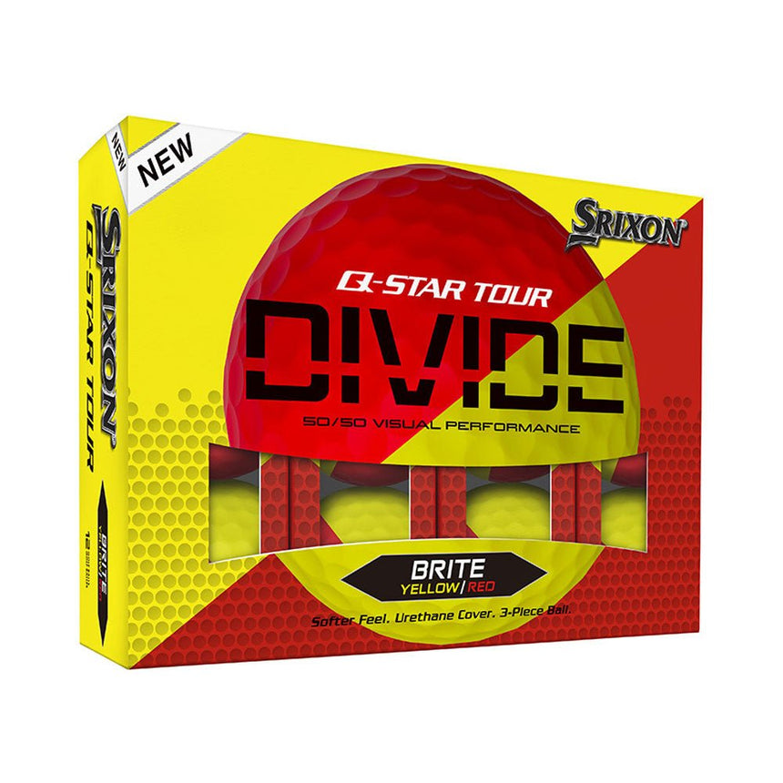 Srixon Q-Star Tour Divide Golf Balls - Red - 2024