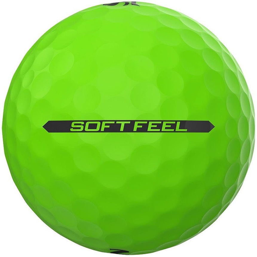 Srixon Soft Feel Brite Golf Balls - Brite Green - 2023