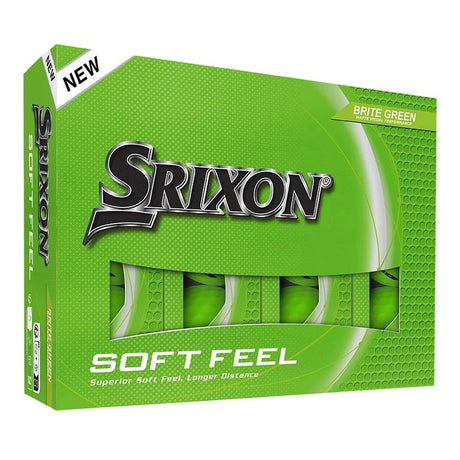 Srixon Soft Feel Brite Golf Balls - Brite Green