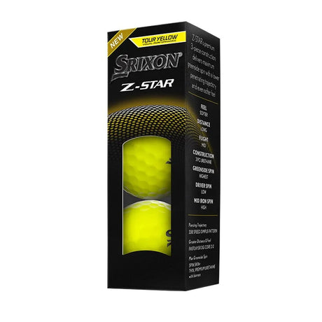 Srixon Z-Star Golf Balls - Tour Yellow