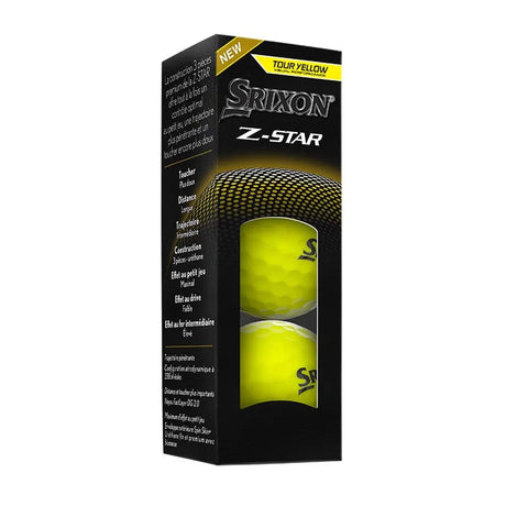 Srixon Z-Star Golf Balls - Tour Yellow