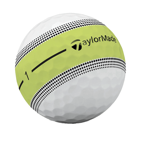 TaylorMade Tour Response Stripe Golf Balls - Neon Yellow - 2026