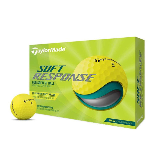 Taylormade Soft Response Golf Balls - Yellow - 2022