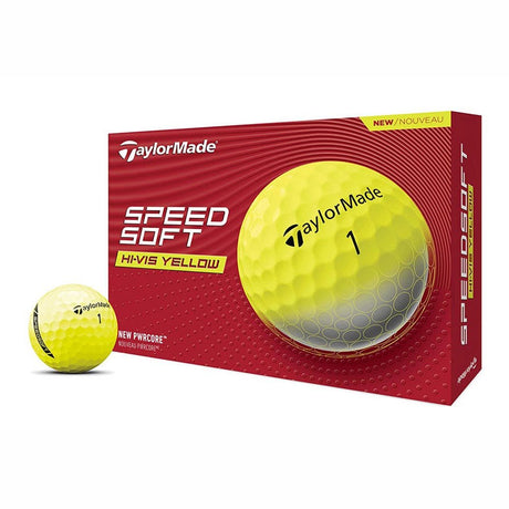 TaylorMade SpeedSoft Golf Balls - Yellow - 2024