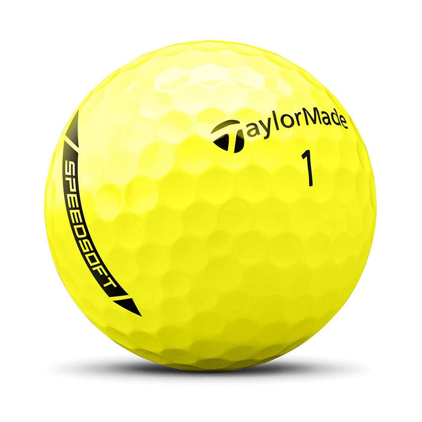 TaylorMade SpeedSoft Golf Balls - Yellow - 2024