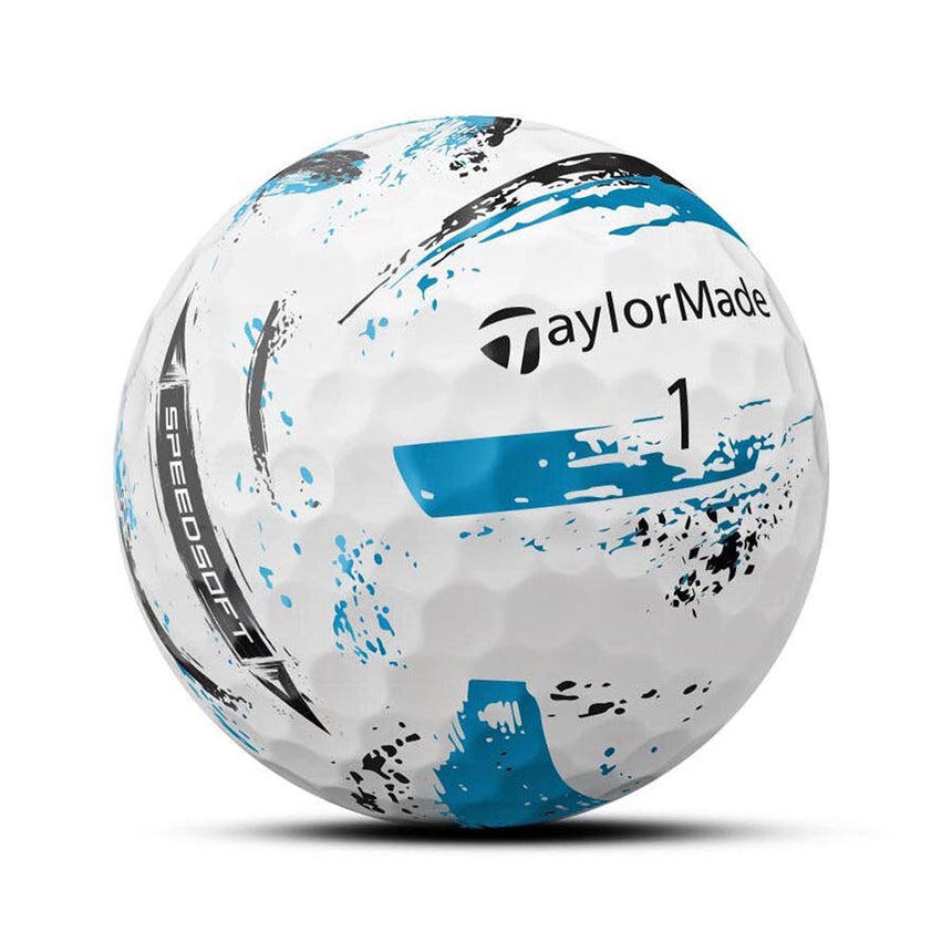 TaylorMade SpeedSoft Ink Golf Balls - Blue - 2024