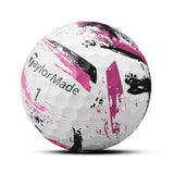 TaylorMade SpeedSoft Ink Golf Balls - Pink - 2024