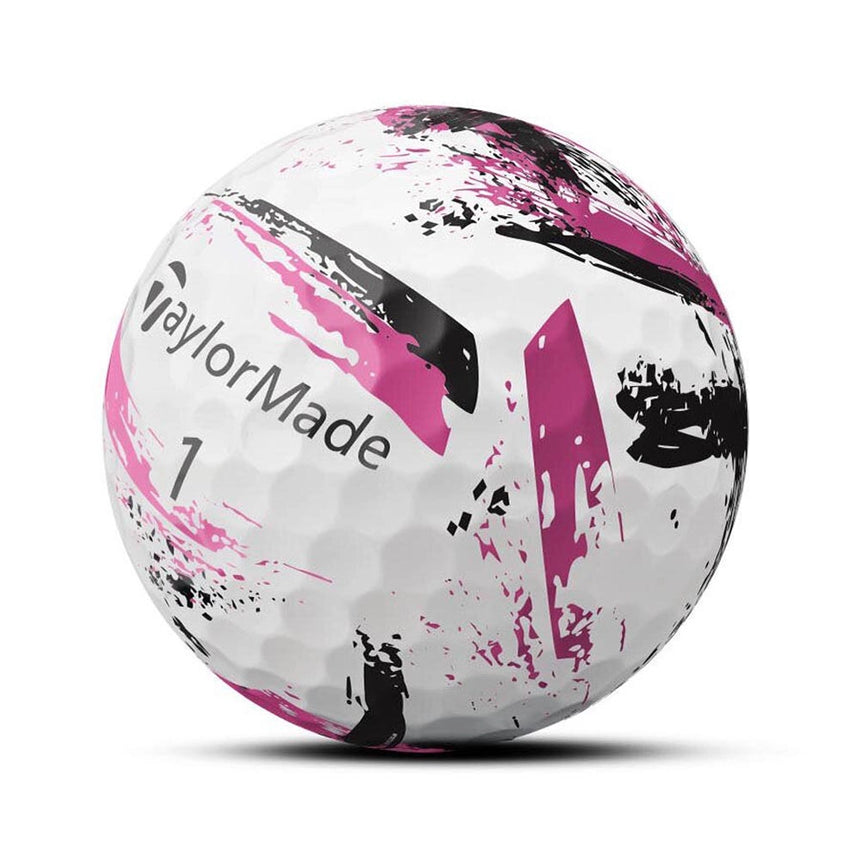 TaylorMade SpeedSoft Ink Golf Balls - Pink - 2024