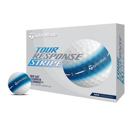 TaylorMade Tour Response Stripe Golf Balls – Blue