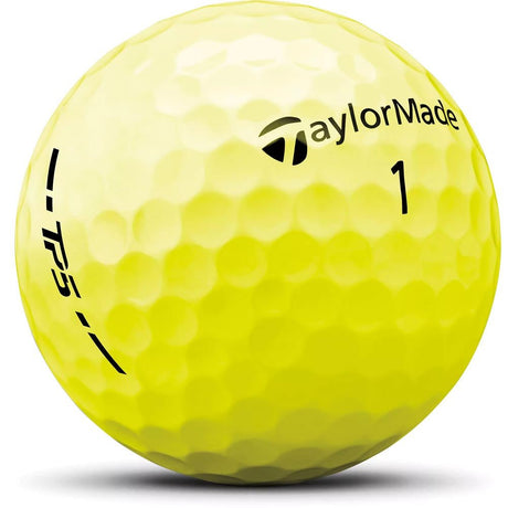 Taylormade TP5 Golf Balls - Yellow - 2024