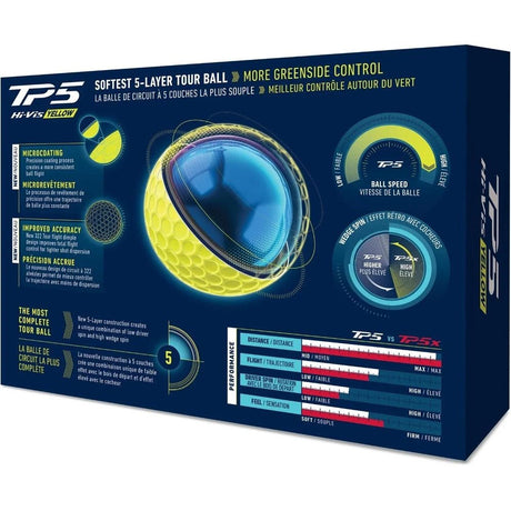 TaylorMade TP5 Golf Balls - Yellow