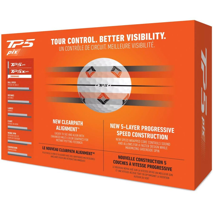 Taylormade TP5 pix Golf Balls - 2024