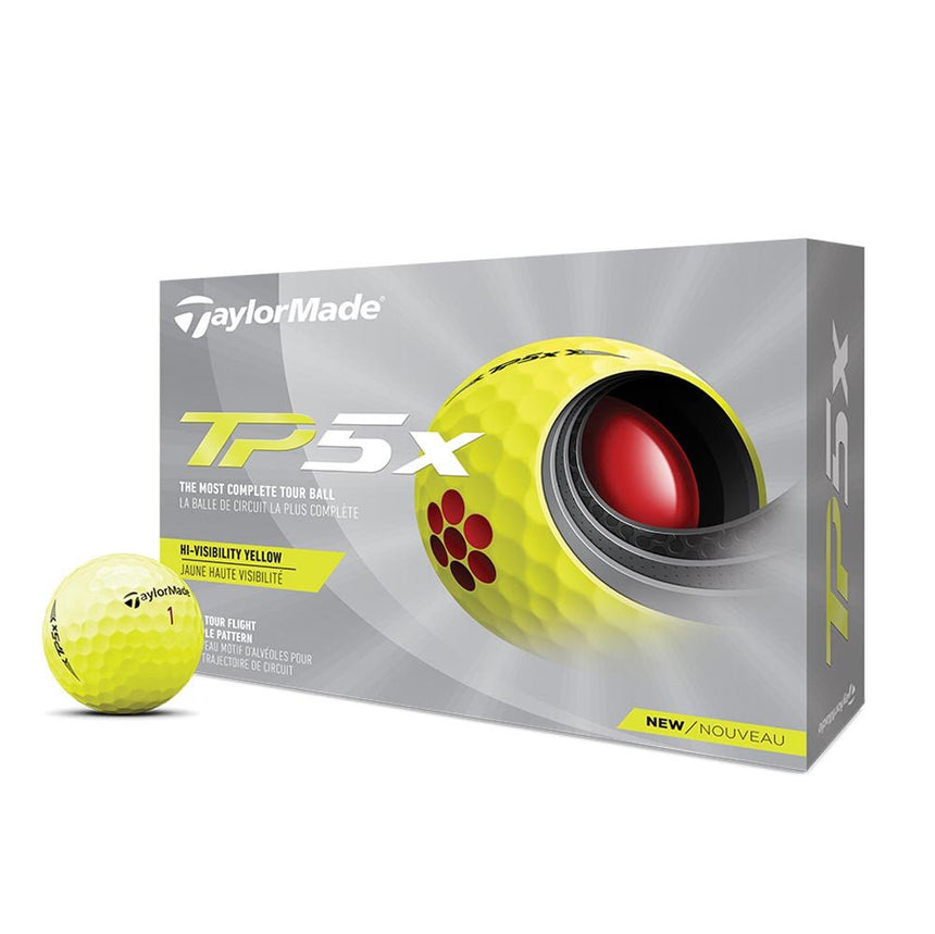 TaylorMade TP5x Golf Balls - Yellow - Prior Generation