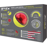 TaylorMade TP5x Golf Balls - Yellow