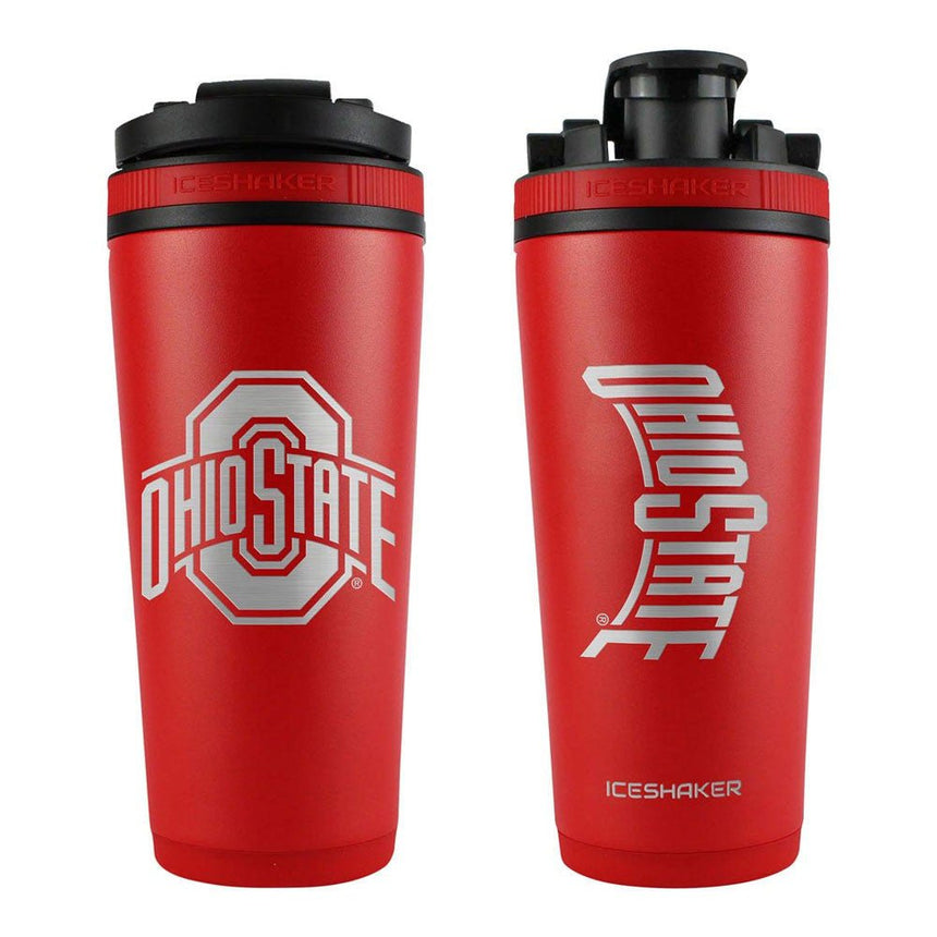 Team Effort NCAA Ohio State Buckeyes Stainless Steel Ice Shaker - 26 oz