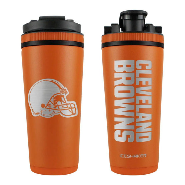 Team Effort NFL Cleveland Browns Stainless Steel Ice Shaker - 26 oz