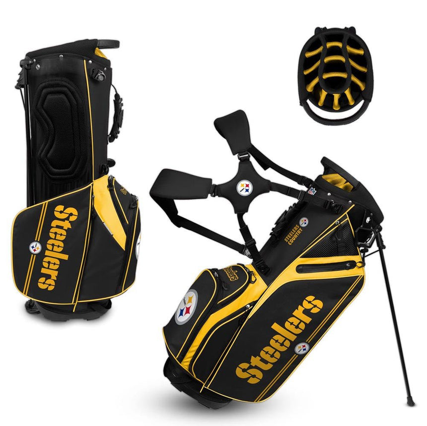 Team Effort NFL Pittsburgh Steelers Caddie Carry Hybrid Bag