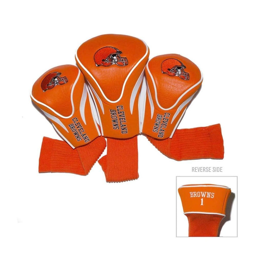 Team Golf NFL 3-Pack Contour Sock Headcovers - Cleveland Browns