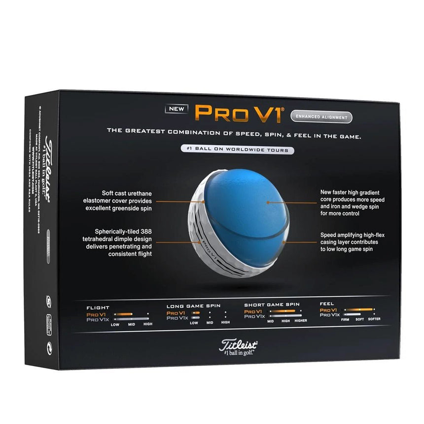 Titleist Pro V1 AIM Enhanced Alignment Golf Balls