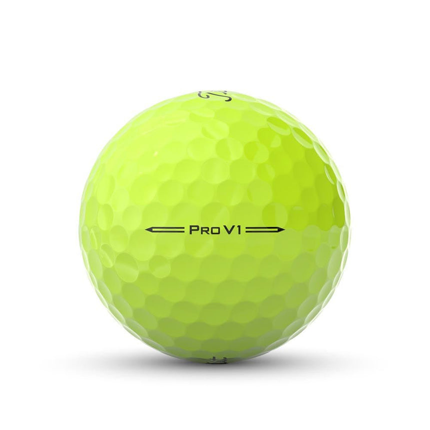 Titleist Pro V1 Golf Balls - Yellow - 2023