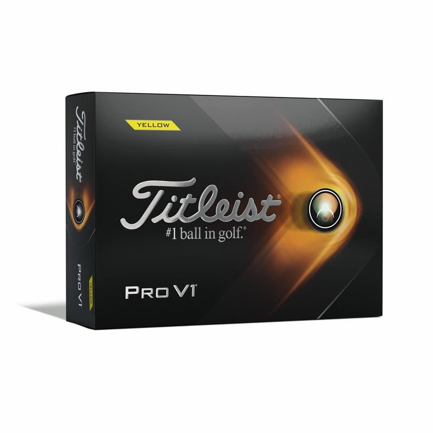 Titleist Pro V1 Golf Balls - Yellow