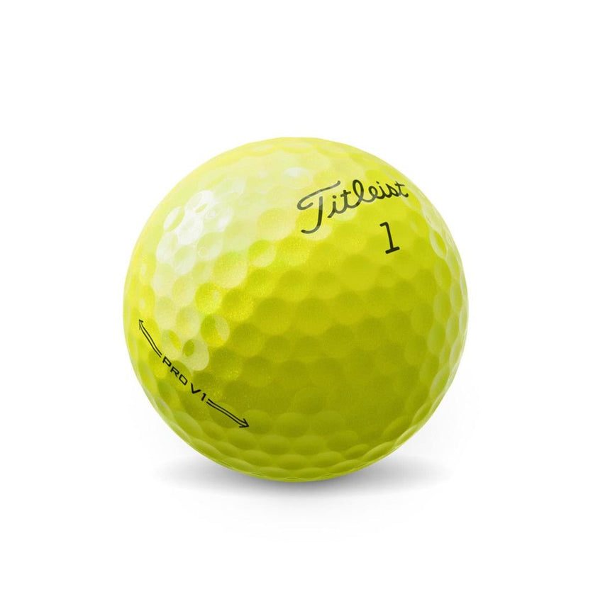 Titleist Pro V1 Golf Balls - Yellow