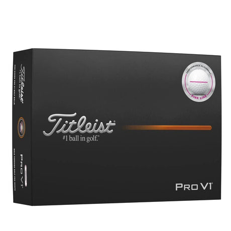 Titleist Pro V1 Performance Alignment Golf Balls - Pink