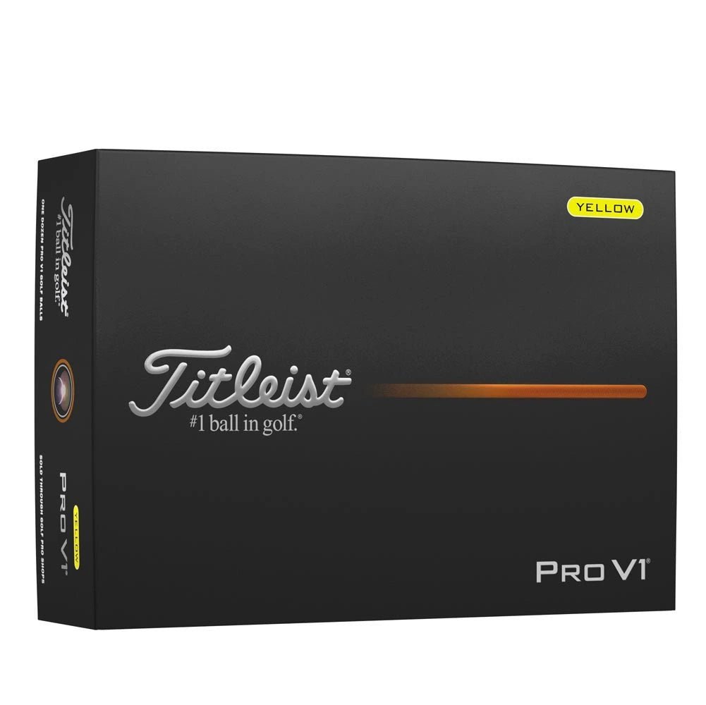 Titleist Pro V1 Yellow Personalized Golf Balls