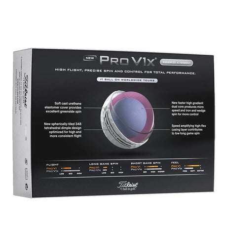 Titleist Pro V1x AIM Enhanced Alignment Golf Balls - Loyalty Rewarded - Buy 3 Get 1 Free