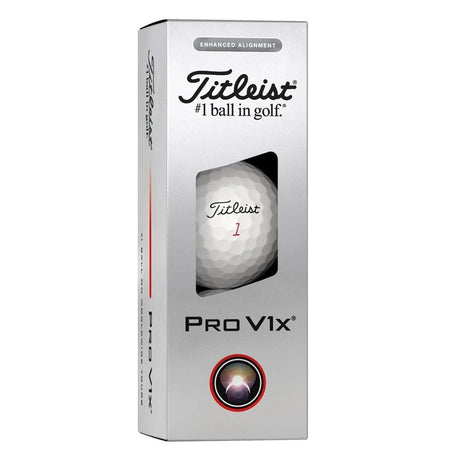 Titleist Pro V1x AIM Enhanced Alignment Golf Balls - Loyalty Rewarded - Buy 3 Get 1 Free
