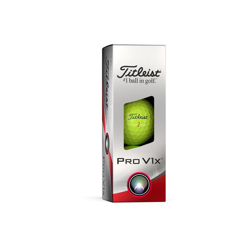 Titleist Pro V1x Golf Balls - Yellow - 2023