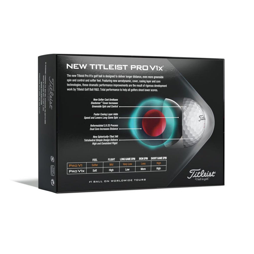 Titleist Pro V1x High Number Golf Balls