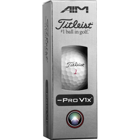 Titleist Pro V1x Left Dash AIM Performance Golf Balls - Pink
