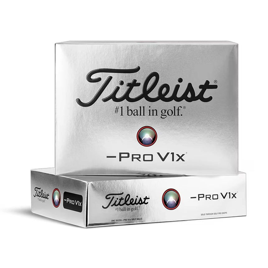 Titleist Pro V1x Left Dash Holiday Gift Box Golf Balls - 2 Dozen