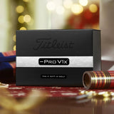 Titleist Pro V1x Left Dash Holiday Gift Box Golf Balls - 2 Dozen