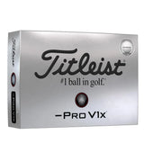 Titleist Pro V1x Left Dash Performance Alignment Golf Balls - Black
