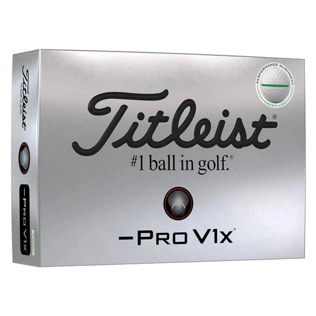 Titleist Pro V1x Left Dash Performance Alignment Golf Balls - Green