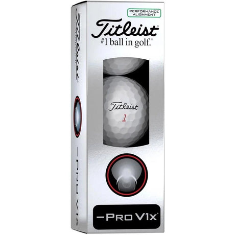 Titleist Pro V1x Left Dash Performance Alignment Golf Balls - Green
