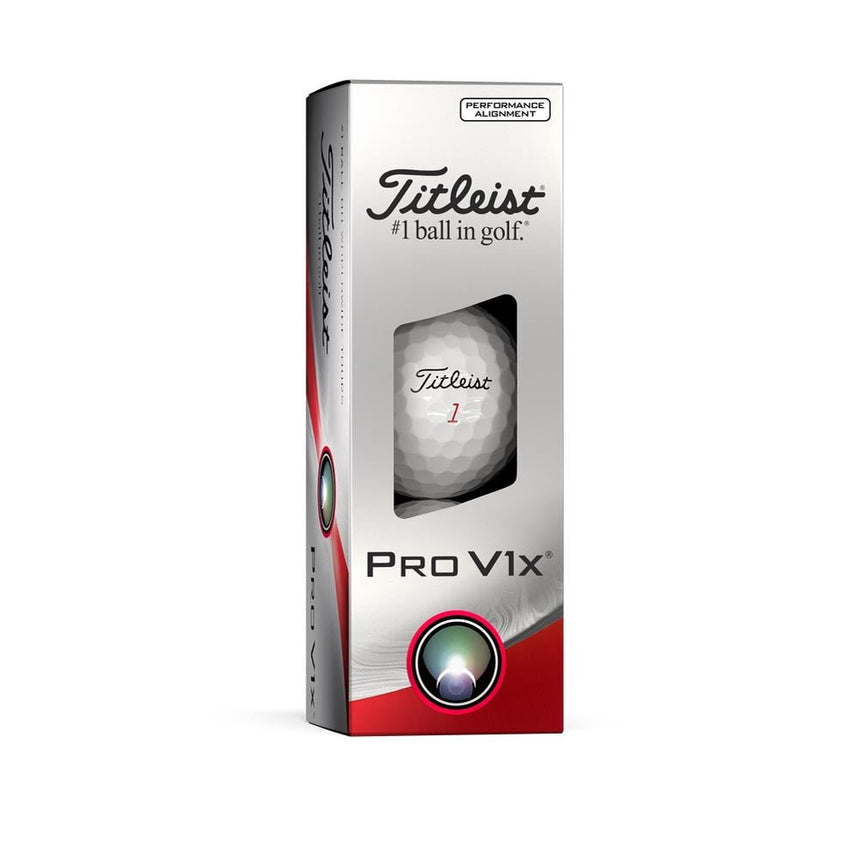 Titleist Pro V1x Performance Alignment Golf Balls - Black