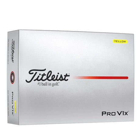 Titleist Pro V1x Yellow Personalized Golf Balls