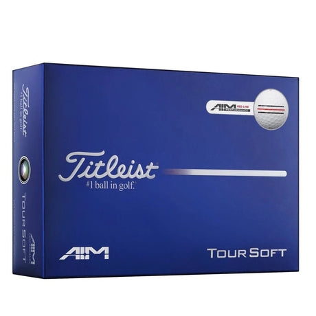 Titleist Tour Soft AIM Golf Balls - Red