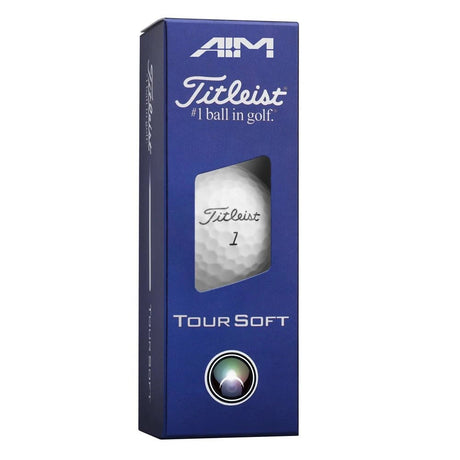 Titleist Tour Soft AIM Golf Balls - Red