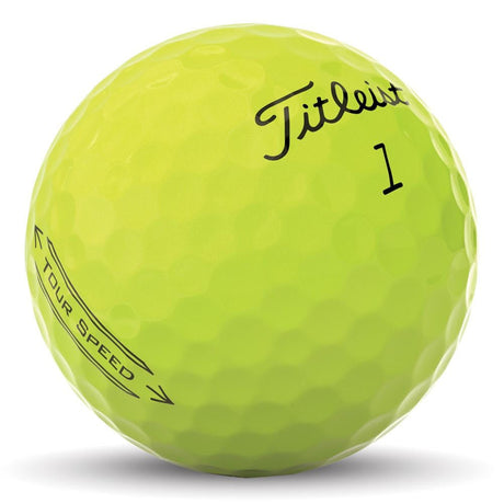 Titleist Tour Speed Golf Balls - Yellow - 2022
