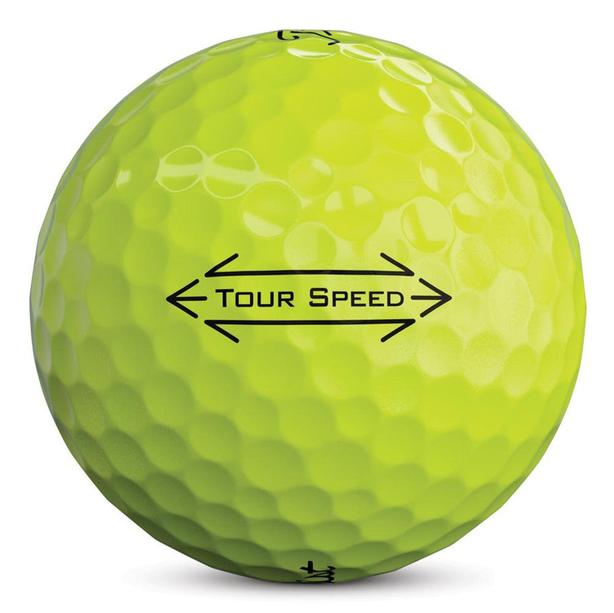 Titleist Tour Speed Golf Balls - Yellow