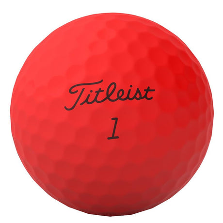 Titleist TruFeel Golf Balls - Matte Red - 2024