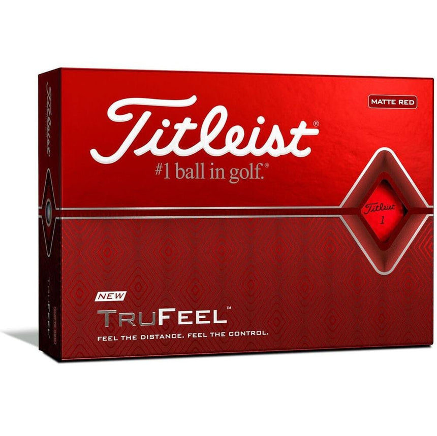 Titleist TruFeel Golf Balls - Matte Red